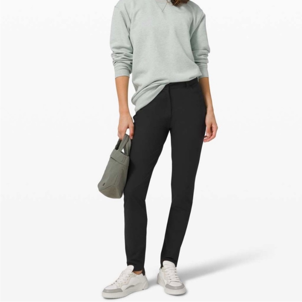 Lululemon City Sleek Slim-Fit High Rise Pant in Black Size 28